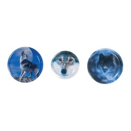 SCHOOL-MOOD Patchies Set of 3 for Wolf School Bag, Multi-Coloured
