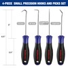 WORKPRO Precision Pick and Hook Set, 4 Piece Pick Tool