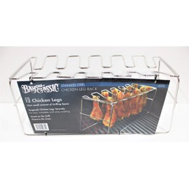 Bayou Classics 0770 Chicken Leg Stainless Steel Grilling Rack - 12 Leg Size