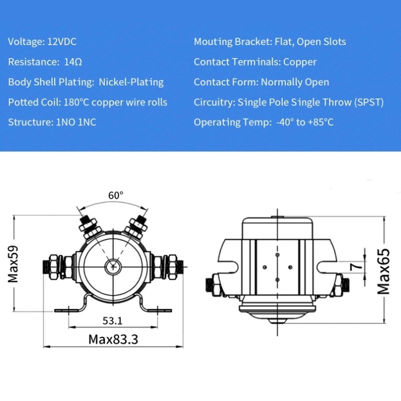 Winch Relay Winch Magnetic Relay 12 V 200 A Winch