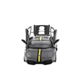 Showcasts Lambo Murcielago LP670-4 SV Hard Top Sports Car, Dark Gray 77350BK - 1/24 Scale Diecast Model Car