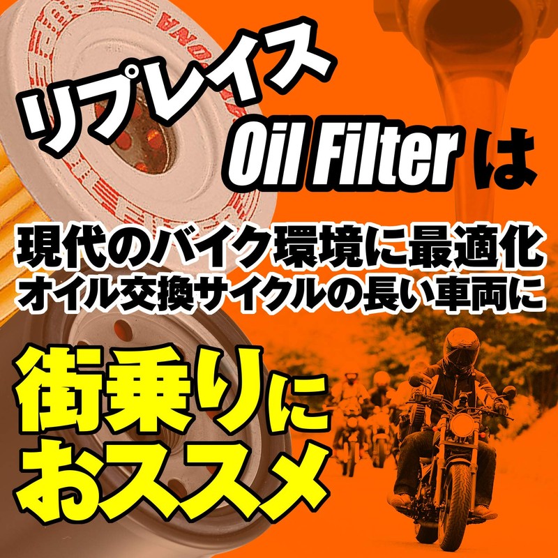 Daytona 98744 Replacement Oil Filter for Motorcycles, Serial Number F-19