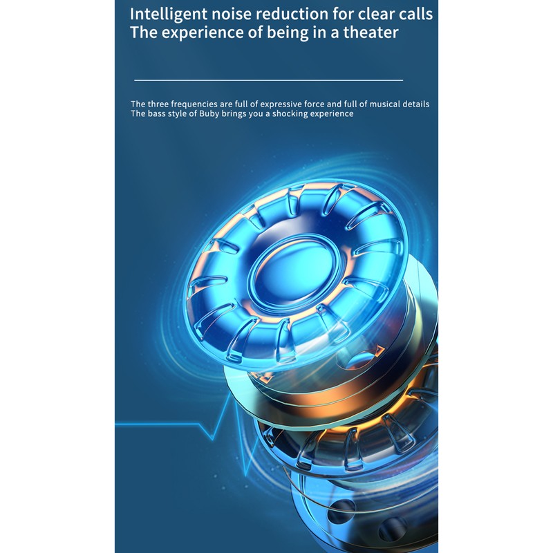 TG06 wireless BT headset True Wireless Stereo in-ear LED light