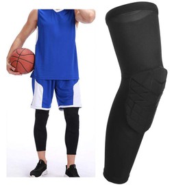 Liukouu Sport Kneecap, Sport Cellular Basketball Kneecap Ultrafino Respirable Anticolisión Elasticidad Equipo de protección para niños Adultos Negro(XXL)