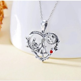 Fashion Jewelry ALICE WONDERLAND RABBIT CZ pendant 20" 925 Sterling Silver plated Necklace Women