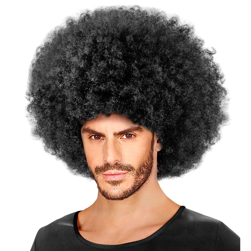 " BLACK JIMMY OVERSIZED WIG" in polybag -