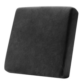 SUBRTEX Sofa Cushion Covers Velvet Couch Cushion Covers Furniture Protector Soft Stretch Sofa Seat Covers Cushion Slipcovers for Pets (Small, Black)