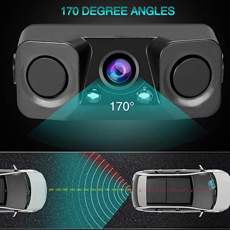 Polarlander 3 in 1 Rear View Camera Waterproof Video Parking