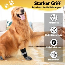 Non-Slip Socks for Dogs, Cats, Dog Protectors, Dog Shoes, Booties, Dog Heat Protection, Dog Boots Socks, Non-Slip Dog Socks for Small Leak Protection, Paw Shoes, Holiday Accessories, Dog Clothing (XS)