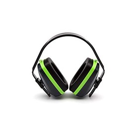 Pyramex Safety VGPM1010C Vg 10 Series Earmuff, Polyethylene/Polystyrene/Polyoxymethylene, 190 x 195 millimeters, Black/Blue/Green