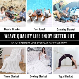 Large Cotton Turkish Throw Blanket Lightweight Breathable Boho Home Decoration Women Birthday Gifts Ideal for Mom Grandma Wife Sister Girlfriend Her Boss Coworker Retirement New Home Hoursewarming