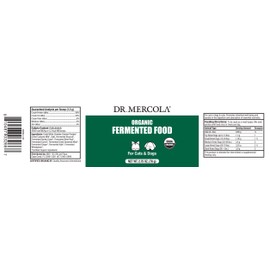 Dr. Mercola Organic Fermented Food for Cats & Dogs, 2.75 oz. per Container (78g), Non GMO, Gluten Free, Soy Free, USDA Organic