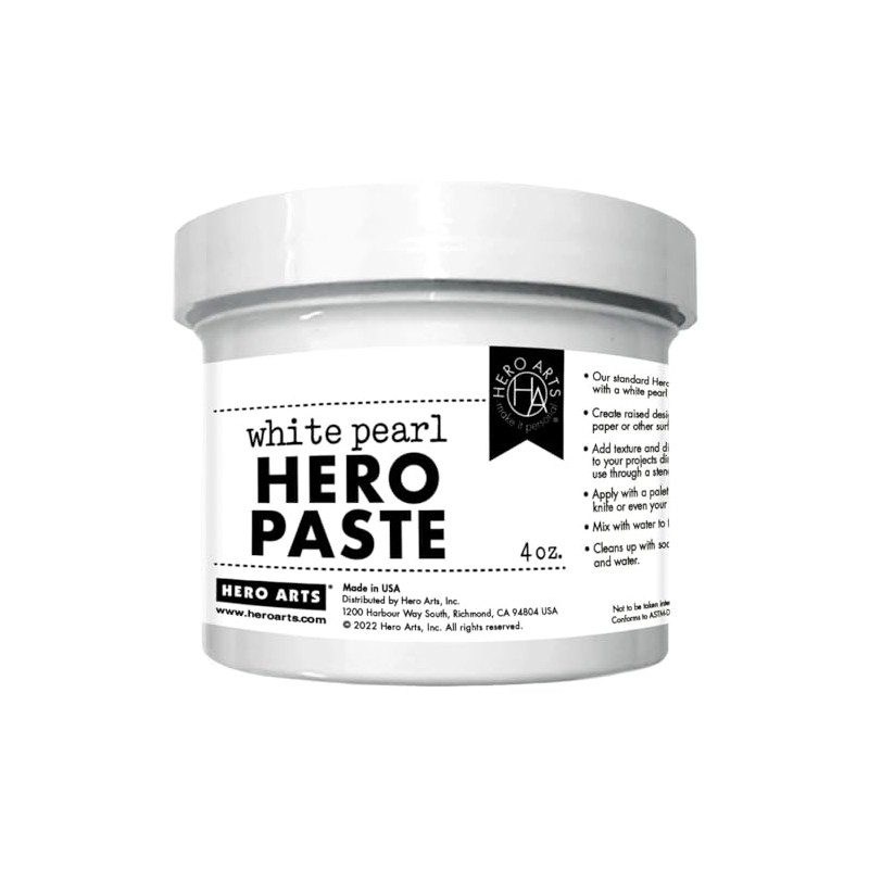 Hero Arts NK355 Hero Paste, White Pearl 4oz.