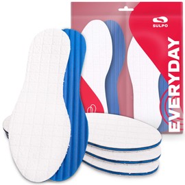 SULPO 4 Pairs of Insoles for Sweaty Feet with Bamboo and Activated Carbon Shoe Insoles for Men and Women Insoles Against Fungal Infestation and Foot Odour / Size: 36-47