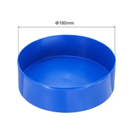 sourcing map 180mm(7 1/16") Rubber End Caps, Round Vinyl Plug Insert Plastic End Caps for Tubing, Fence, Pipe Post, Furniture, Railing, Blue