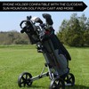 Black Harp Golf Push Cart Phone Holder - Silicone Phone