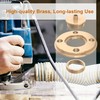 inBovoga Template Guide Adapter, 1/4 Inch Solid Brass Routing Guide