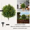 Artificial Cedar Topiary Tree with Planting Stakes, Indoor and Outdoor