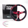 RASTP Universal Racing Steering Wheel,Deep Dish Steering Wheel Leather Embroidery