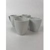 LOT OF 4 VINTAGE DELTA AIRLINES MUGS CUPS WHITE PORCELAIN