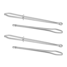 Joyangy Pack of 4 Drawstring Threader, Bodkin Threader Tweezers Sewing Tool, 2.6 + 3.1 Inch Sewing Tweezer Tool for Replacement Drawstring for Sweatpants, Tweezers Clips for Machine Hand Sewing