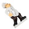 French Chef Figurine 30x14x11cm Resin Funny Chef Sculpture Kitchen Restaurant