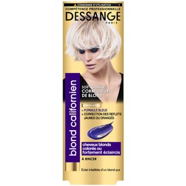 Dessange California Blond Patine Correcteur De Blond for Blonde, Coloured or Strong Eclaircis - 125ml - Pack of 3
