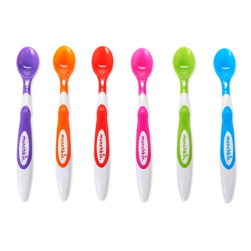 Munchkin 10062 Soft-Tip Infant Spoons 6 Count Assorted