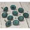 ARTISNO Green Ceramic Knobs Kitchen Cabinet Drawer Knobs Hardware Knobs