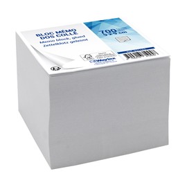 Waytex 931152 Memo Pad Cube with 700 Notes, 9 x 9 cm, Glued Back