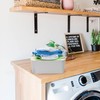 SA Products 6 Pack Plastic Storage Boxes Colourful Storage Baskets