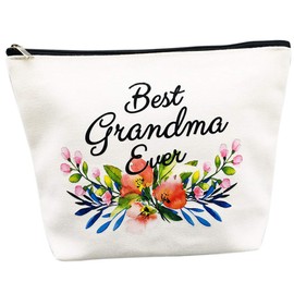 Grandma Gifts Best Grandma Ever Makeup Bag Mother's Day Gifts Grandmother Birthday Gifts Nana Gift for Mom from Granddaughter