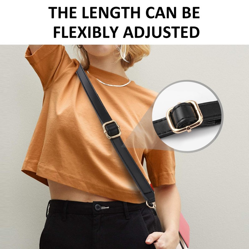 2 Pack Women Leather Shoulder Straps Satchel Replacement Straps Adjustable