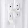 2 Packs 180 Degree White Barn Door Lock, Flip Gate