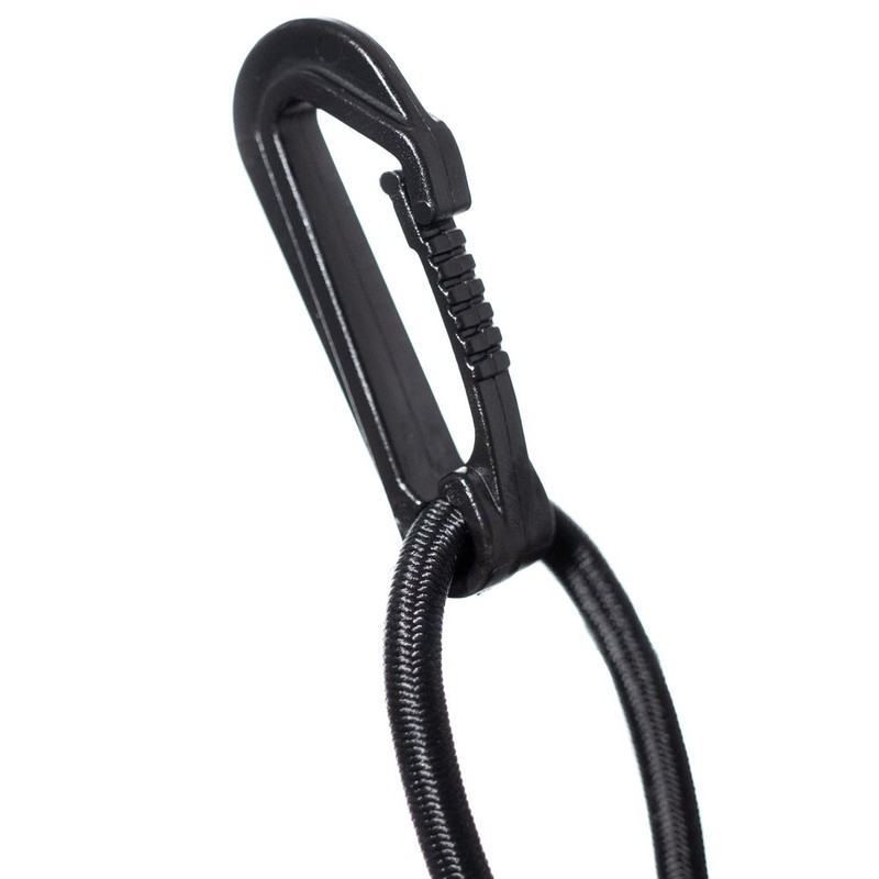 Paracord Planet Wingless Snap Bungee Hook – 1/4 Inch Black