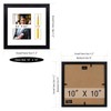 Golden State Art, 10x10 Black Solid Wood Shadow Box Frame