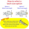 Tubular Latches Mortice Door Latch | Matt Black | 3