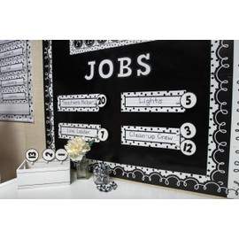 Teacher Created Resources Black & White Bold Block 4" Letters Combo Pack