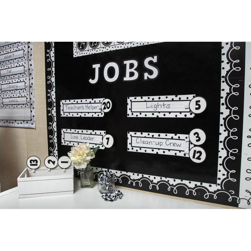 Teacher Created Resources Black & White Bold Block 4" Letters