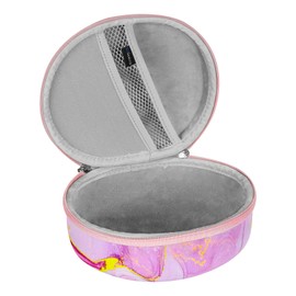 Geekria NOVA Headphones Case Compatible with JBL Tune770NC, Tune760NC, Tune750BTNC, Tune710BT, Tune700BT Case, Replacement Hard Shell Travel Carrying Bag with Cable Storage (Pink Marble)