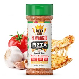 Pizza Seasoning Mix by Flavor God - Premium All Natural & Healthy Spice Blend for Grilling Chicken, Beef, Seafood, Vegetables, Salad, Tacos, Ravioli, & Pasta- Kosher, Gluten-Free, Dairy-Free, Vegan, Keto Friendly