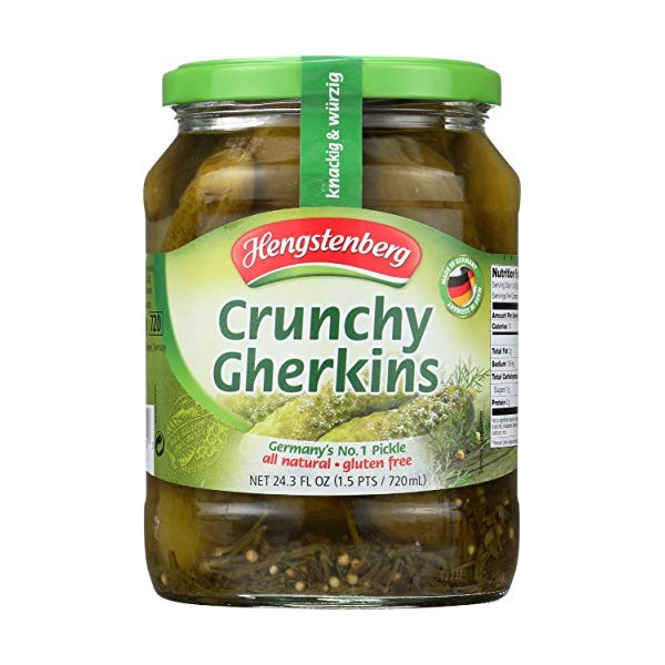 Crunchy Gherkins, German Pickles (Hengst.) 24.3oz
