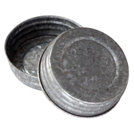 Galvanized Vintage Reproduction Lids for Regular Mouth Mason, Ball, Canning Jars, by Mason Jar Lifestyle