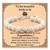 Lanqueen Something Blue for Bride to Be Gifts Bracelet Bridal