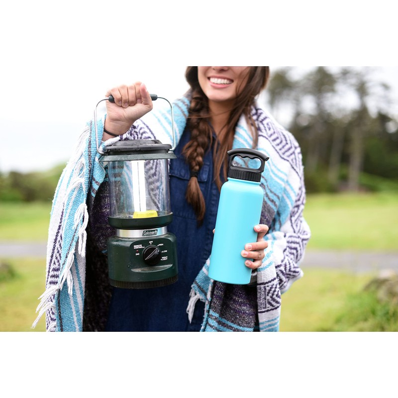 FIFTY/FIFTY 34oz - Stainless Steel Bottle-3 Finger Grip Cap