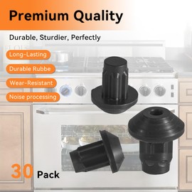(30pcs) 66916 Grate Rubber Feet Replacement Parts for DE81-03916A Stove Top Grate Support Cushion Kit，AP7027008 Gas Stove Accessories, Rubber Feet Dacor ERD30 EGR30.