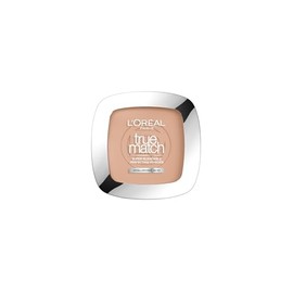 L'Oreal Paris, True Match Polvo Compacto, Cobertura Ligera Con Acabado Natural Radiante E Hidratante Con Ácido Hialurónico, Textura Sedosa Y Fácil De Aplicar, Tono Rose Sand 5.R, 9Gr