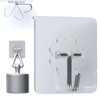 DDMY 36 Pack Heavy Duty Hooks Self Adhesive Large Hooks