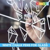 NIMNIK White Chalk Markers for Blackboards - 6mm Reversible Nib