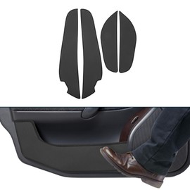 TUCKBOLD Leather Car Door Anti Kick Pad Sticker for Kia Forte 2014-2018 Door Side Edge Guard Protector Interior Accessories Black 1 Set